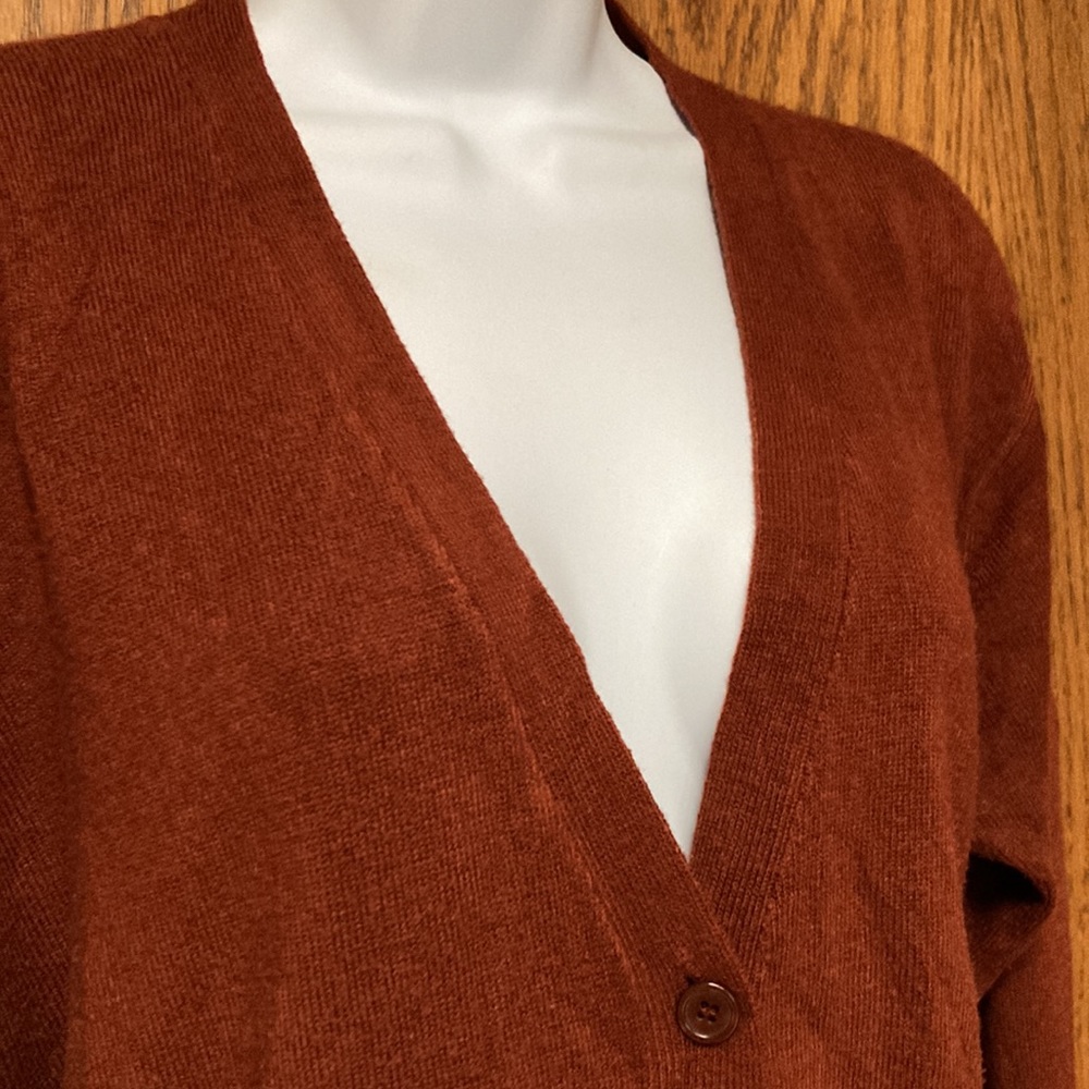 Copper Rust Color Cardigan - Picture 4 of 4